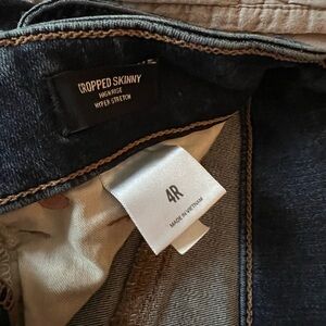 Express Cropped Skinny Jeans - Dark Blue